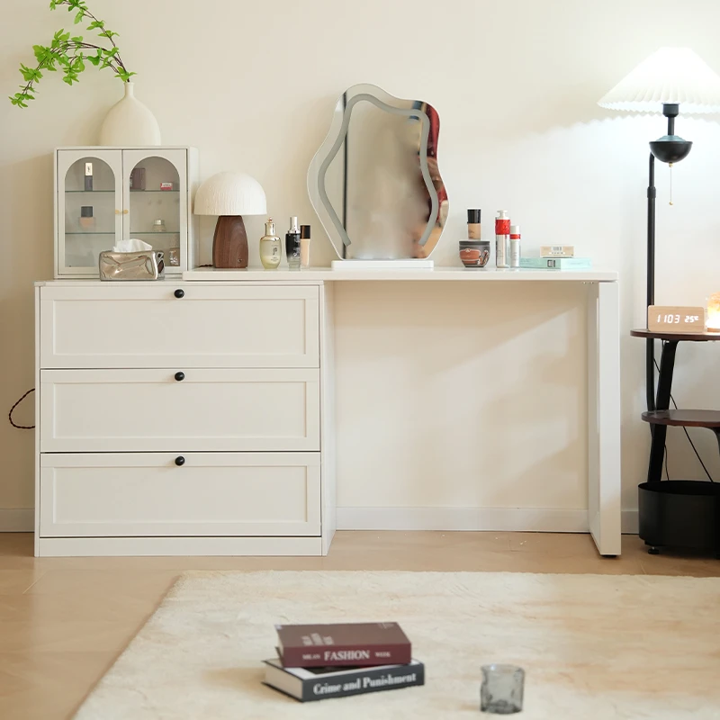 梳妆柜卧室现代简约斗柜一体梳妆台小户型床尾柜可伸缩化妆台