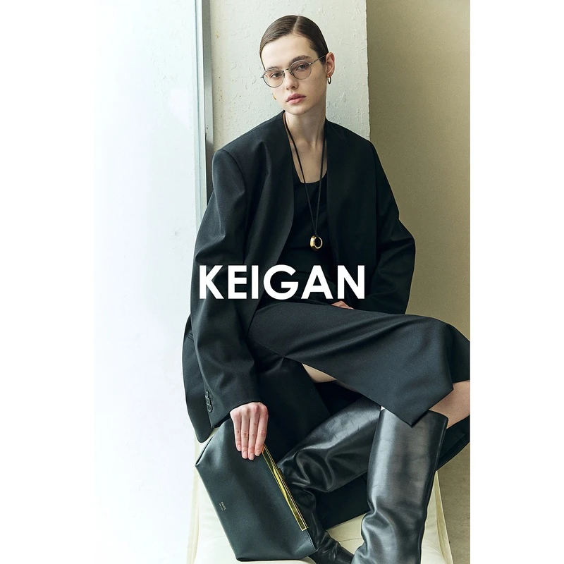 开间黑标/意大利进口嵿奢TESSILBIELLA 经典无领西服套装