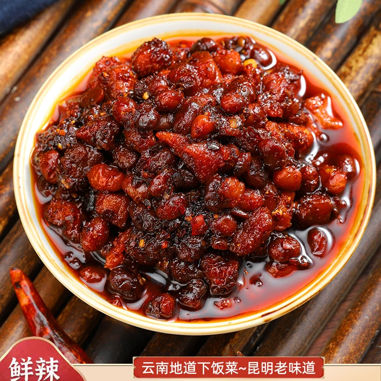云南风味猪油渣脆哨豆豉酱豆鼓