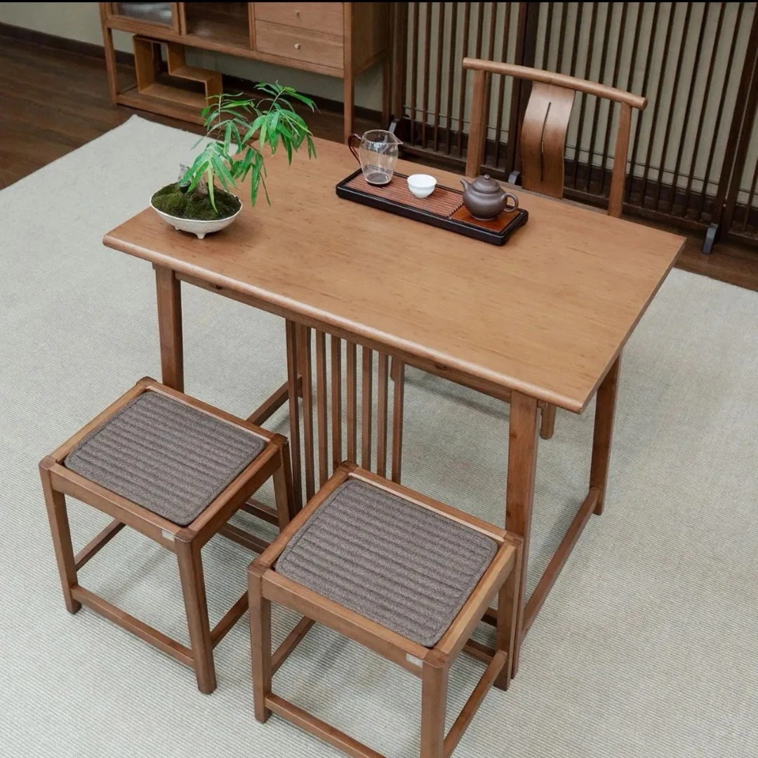 1米新中式阳台一整套茶桌干泡台茶桌椅书桌泡茶桌家用一整套茶桌