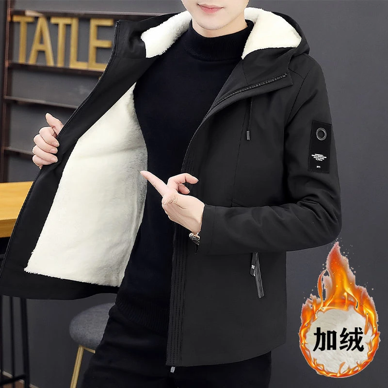 【小扬哥推荐】男士外套春秋季新款潮流学生加绒夹克男韩版短款夹