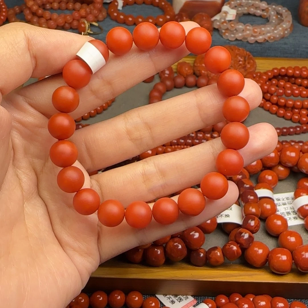 南红玛瑙手链未镶嵌9mm➕