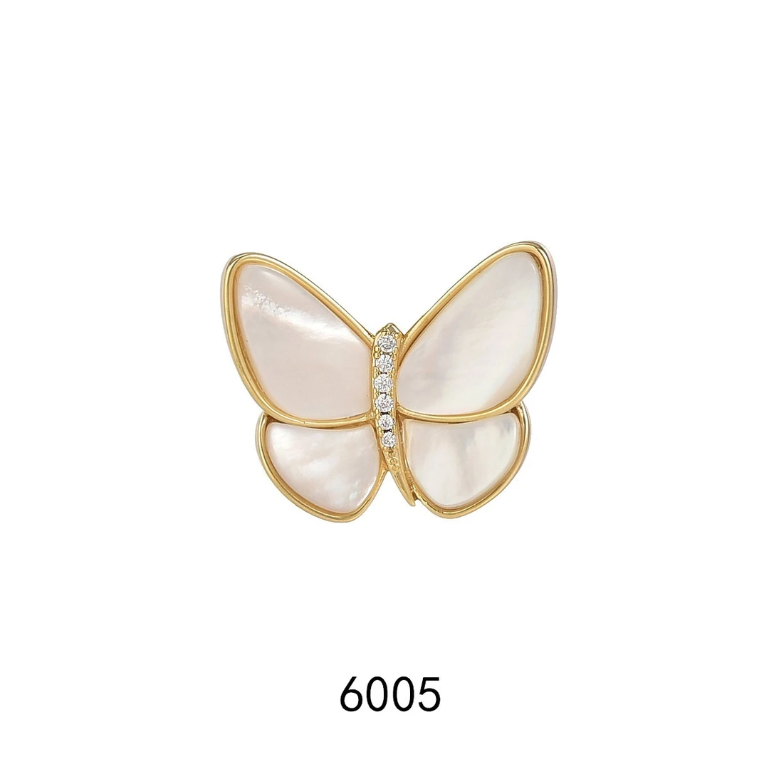 铜合金贝壳胸针 6005#气质时尚百搭个性简约优雅精致胸针