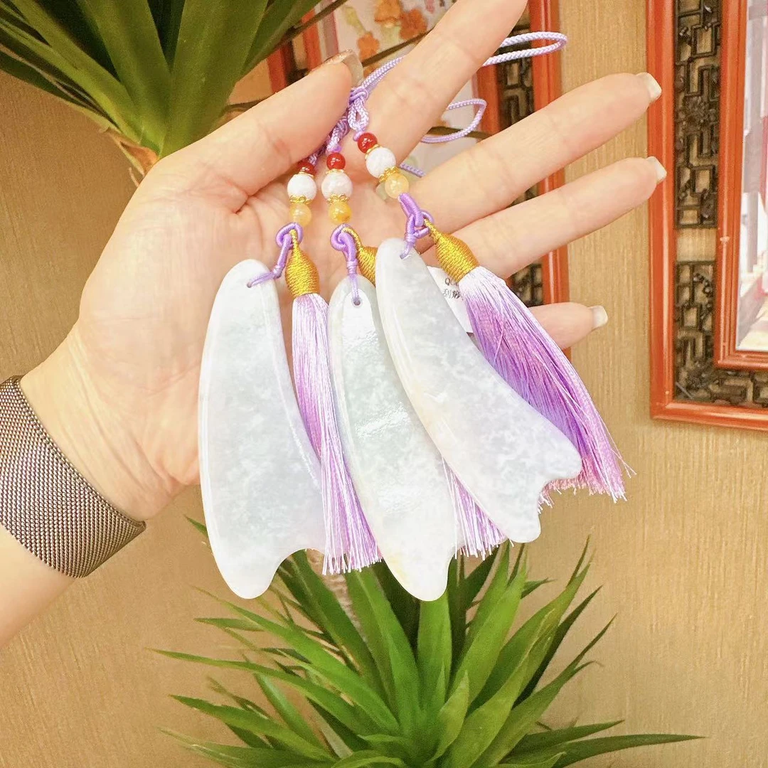 2407250039 QC 翡翠刮痧板 22937A （多样性发其一）