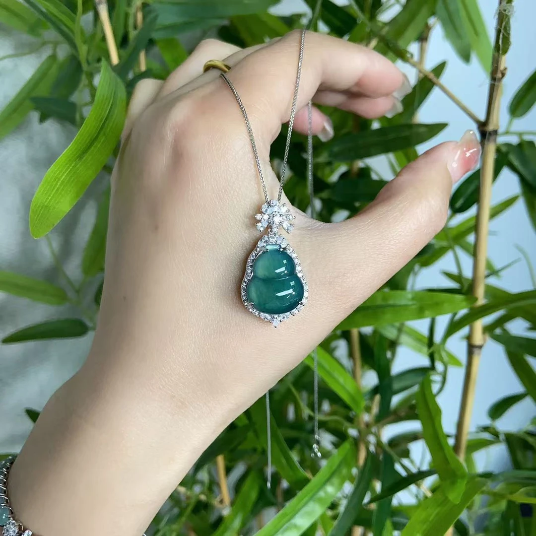 2409250463 YZZ 翡翠s925葫芦吊坠 （多样性发其一）