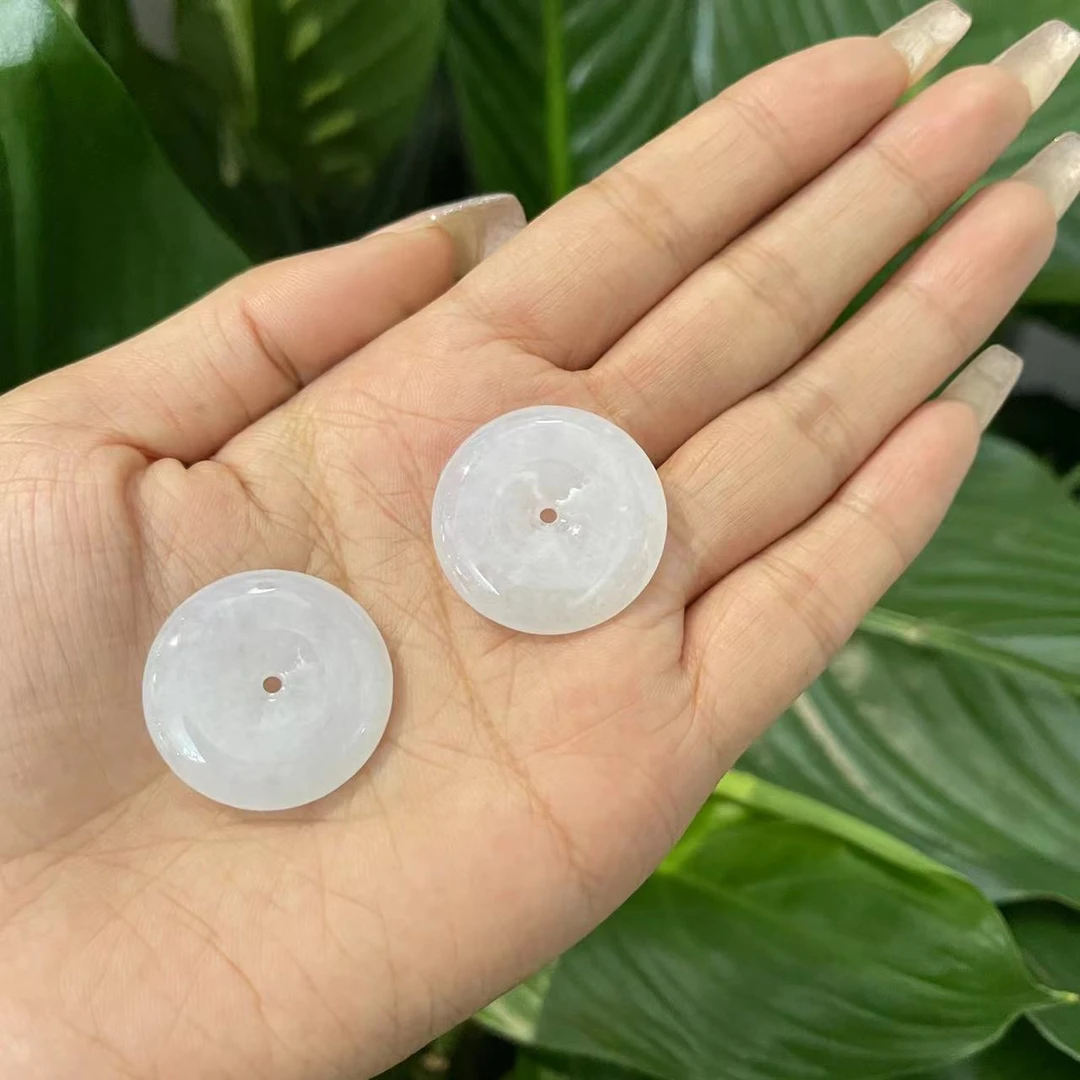 2408111560 ZS 翡翠平安扣 605074 （多样性发其一）