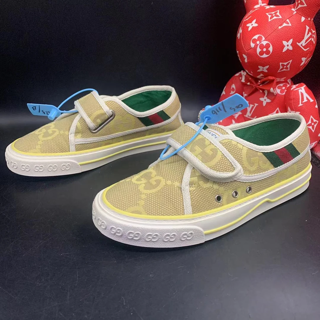 【聚星折扣】古驰/Gucci95新时尚百搭黄色1977板鞋37.5欧码olas116