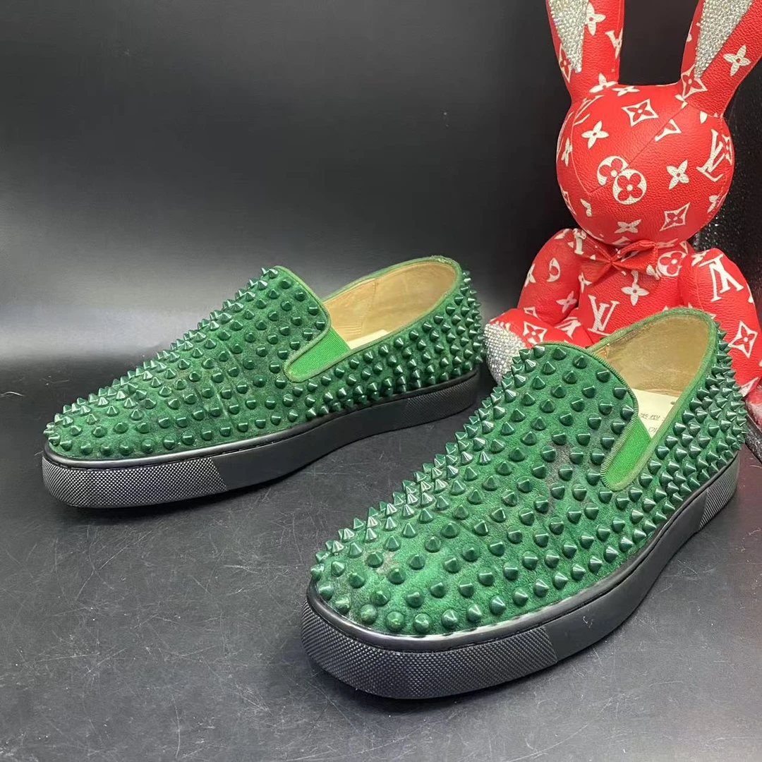 【聚星福利】ChristianLouboutin/路铂廷绿色一脚蹬鞋40.5码ddm1135