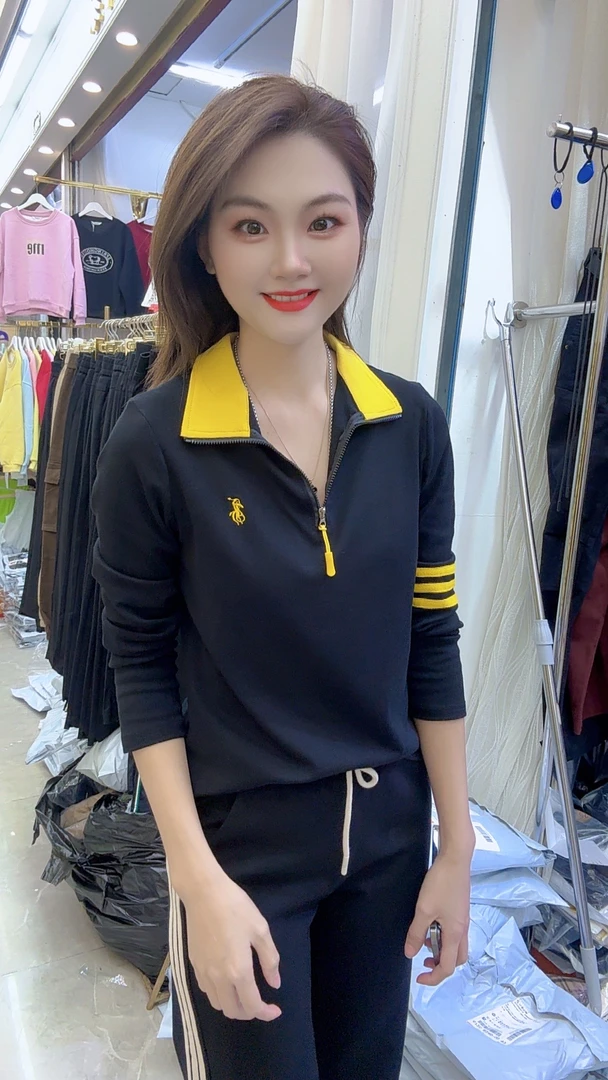 9308有领刺绣小码分码时尚上衣