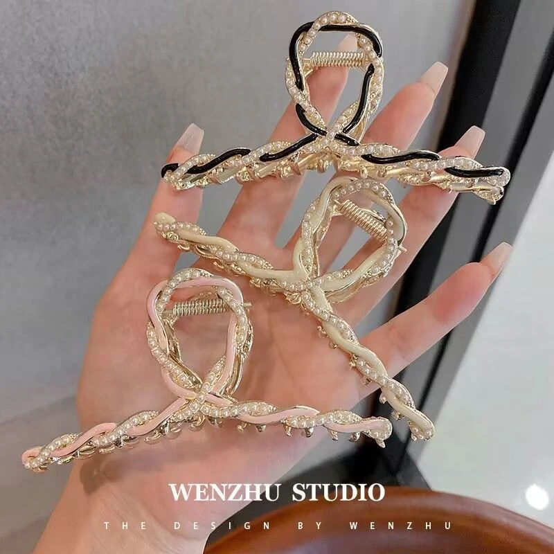 韩国高级感气质抓夹女夏季2022新款发夹后脑勺大号气质发卡鲨鱼G