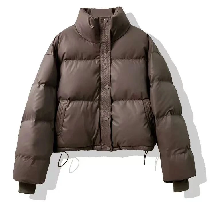 2024年--新款巴黎纳帕小软皮新款时尚免打理羽绒服外套