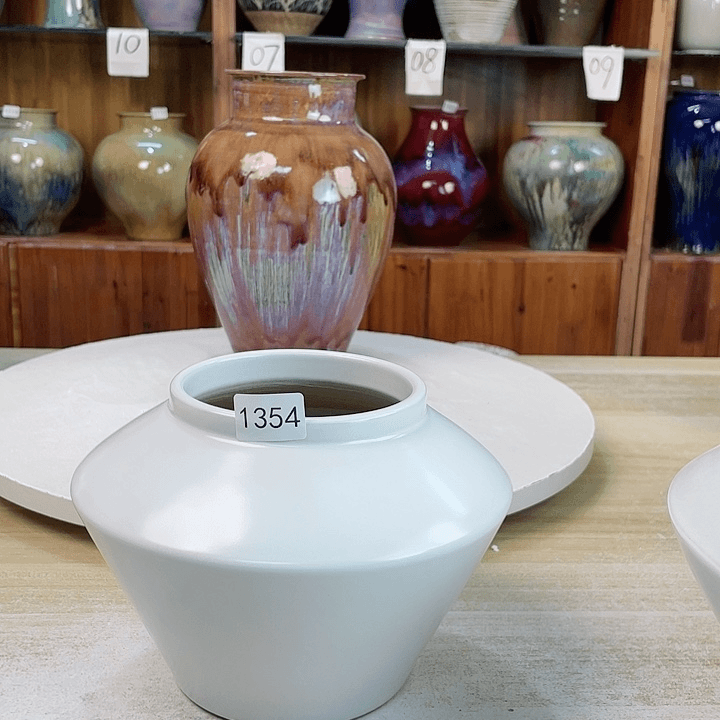 摆件1354 景德镇手工陶瓷艺术品展览花瓶