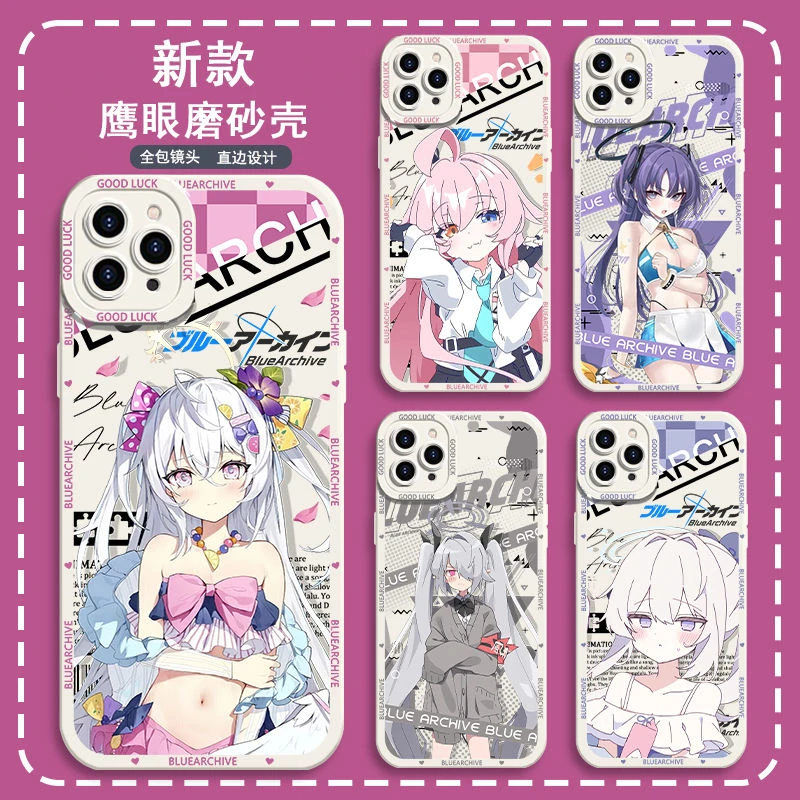 碧蓝档案白洲梓优香鹰眼手机壳适用vivos17小米苹果15荣耀x50OPPO