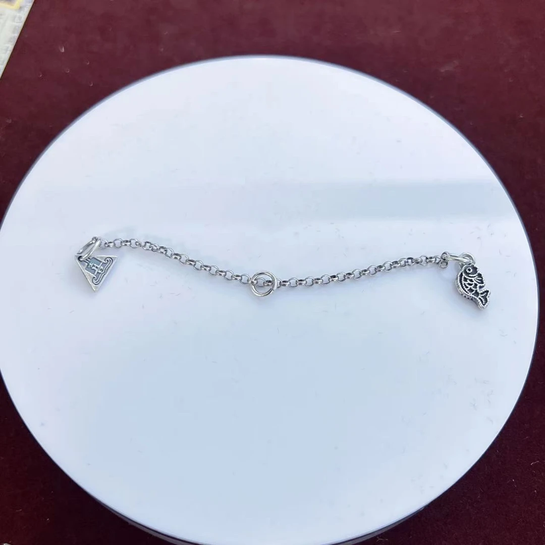 925银银制品 【柳柳珠宝】-SY608 链条挂链提溜 9cm 发一条