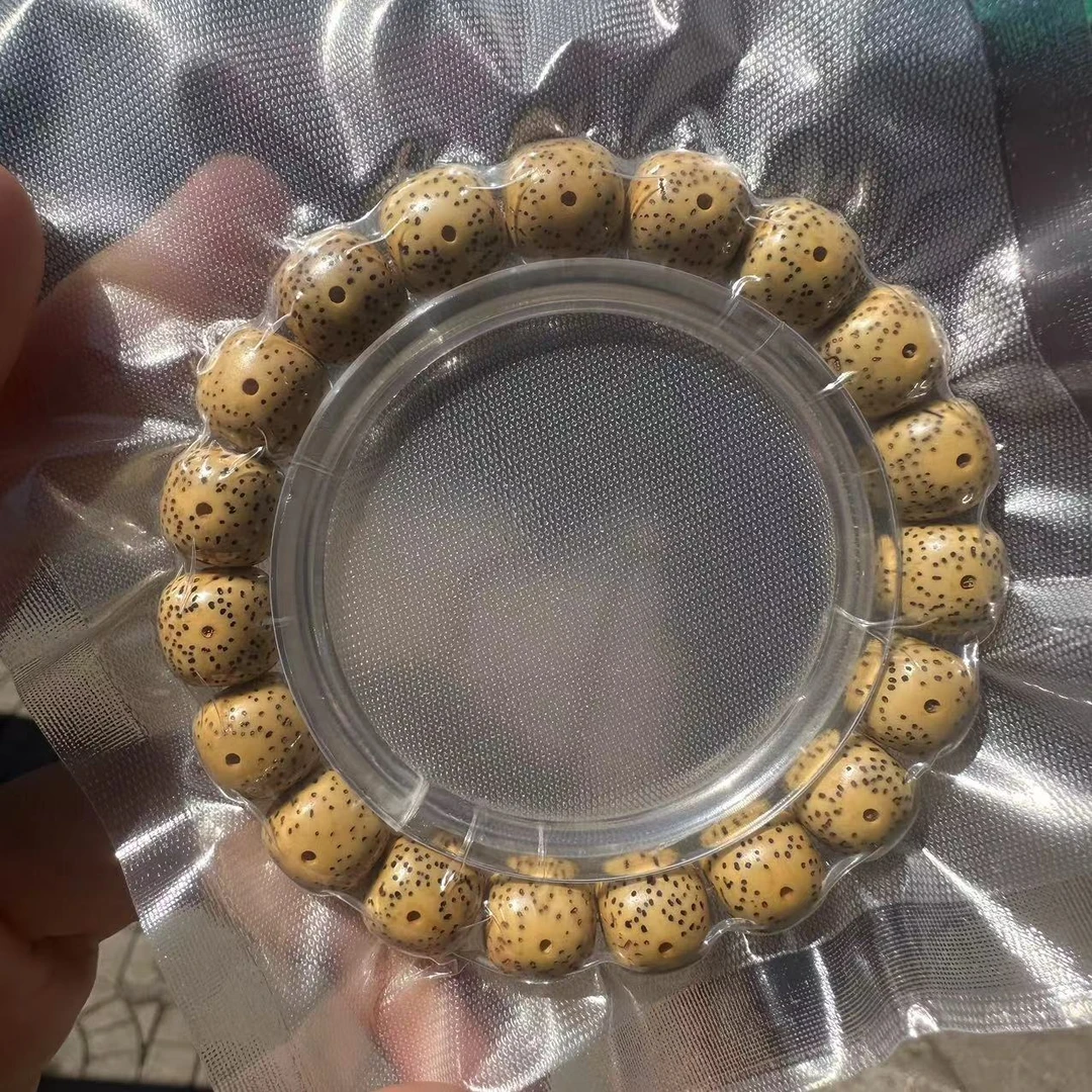 【曹国舅】30   L210-星月原生态黄老型单圈手串-尺寸11+