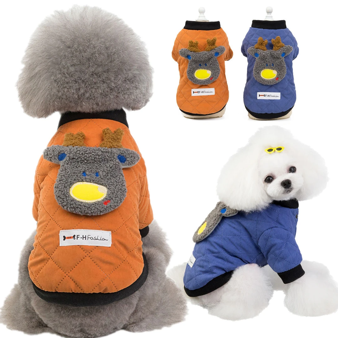 泰迪狗狗衣服冬季新款网红加绒加厚棉衣秋冬猫咪服装宠物冬天保暖