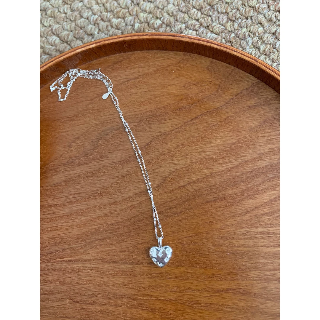 吊坠925银 【繁心】项简约搭配单品链坠链精致小众气质银色时尚