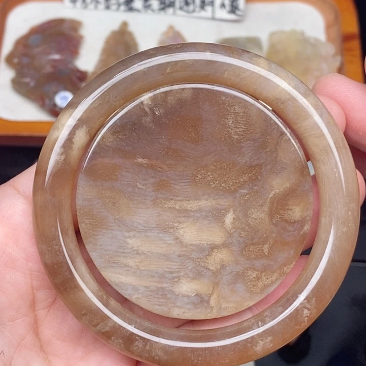 硅化珊瑚（珊瑚玉）手镯未镶嵌58.4