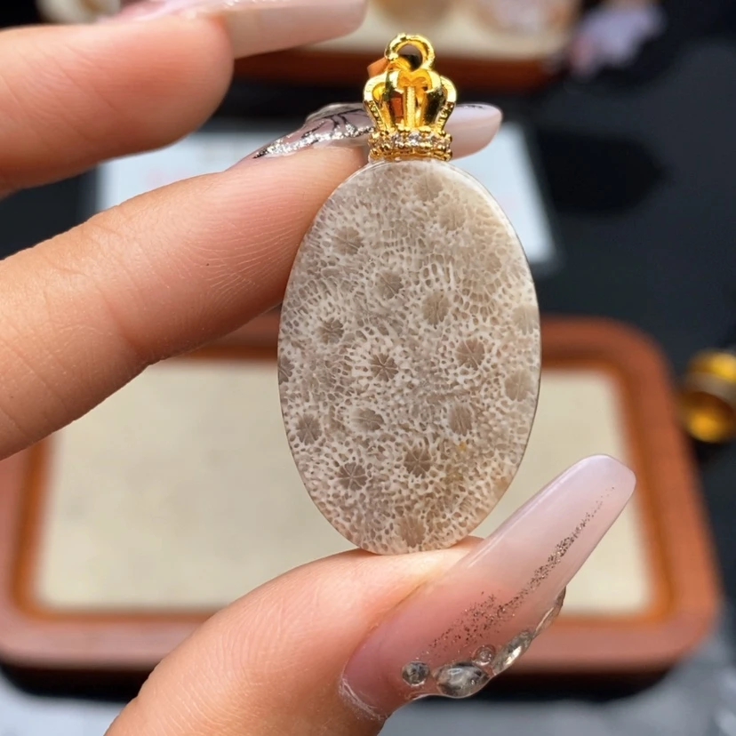 【闪购商品】硅化珊瑚（珊瑚玉）颈饰合金