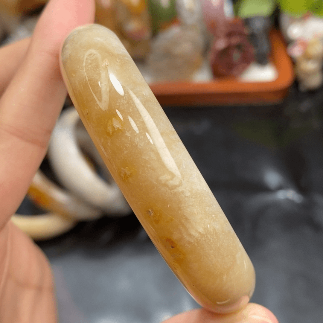 硅化珊瑚（珊瑚玉）手镯未镶嵌圈56.7