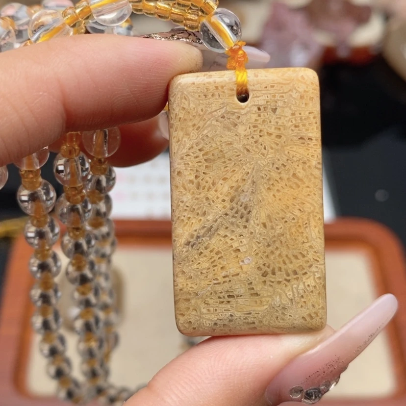 【闪购商品】硅化珊瑚（珊瑚玉）颈饰未镶嵌