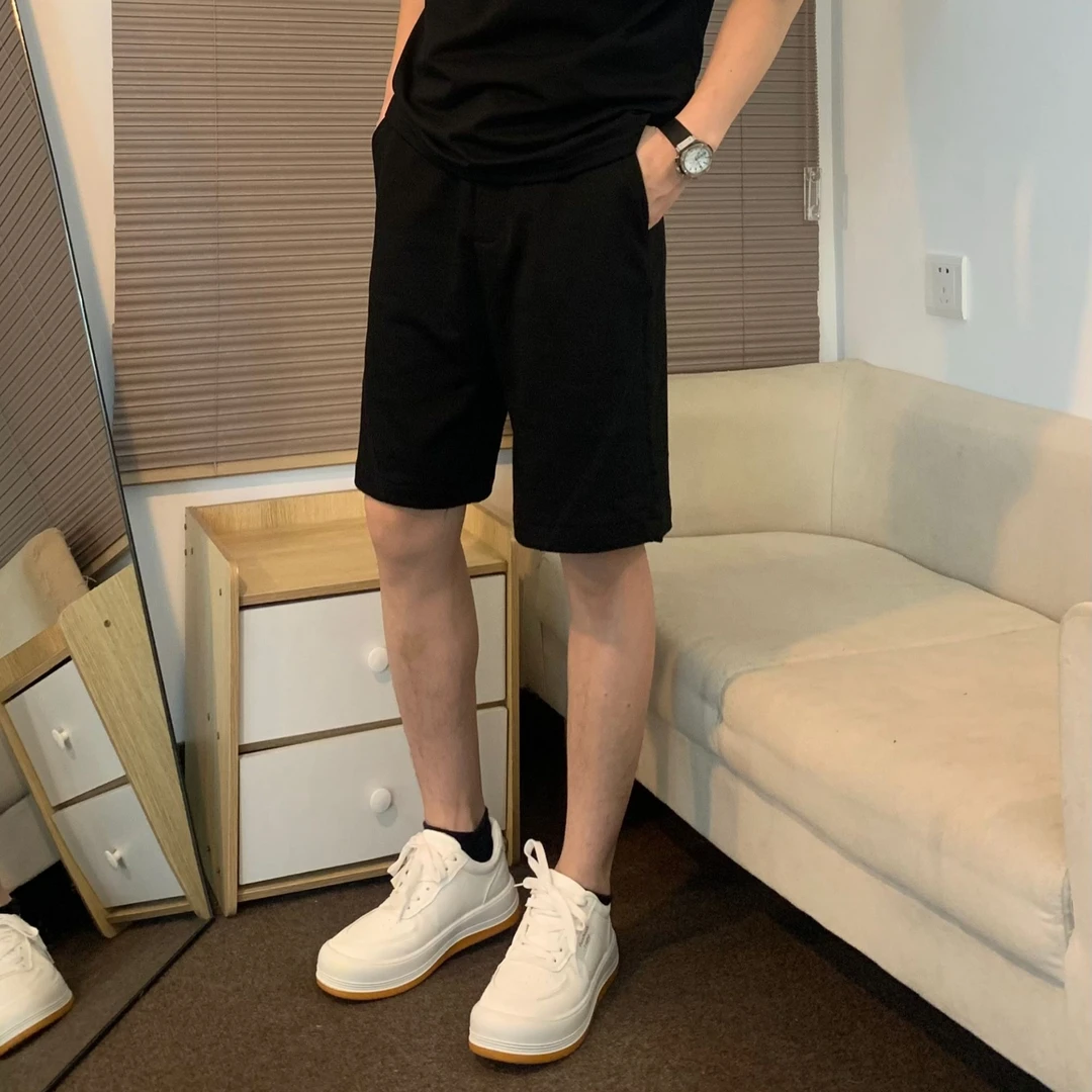 QinADe夏季潮流男士休闲短裤运动百搭时尚宽松凉爽韩版纯色101