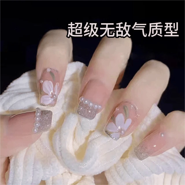 优雅纯欲高贵手工穿戴甲01-1012