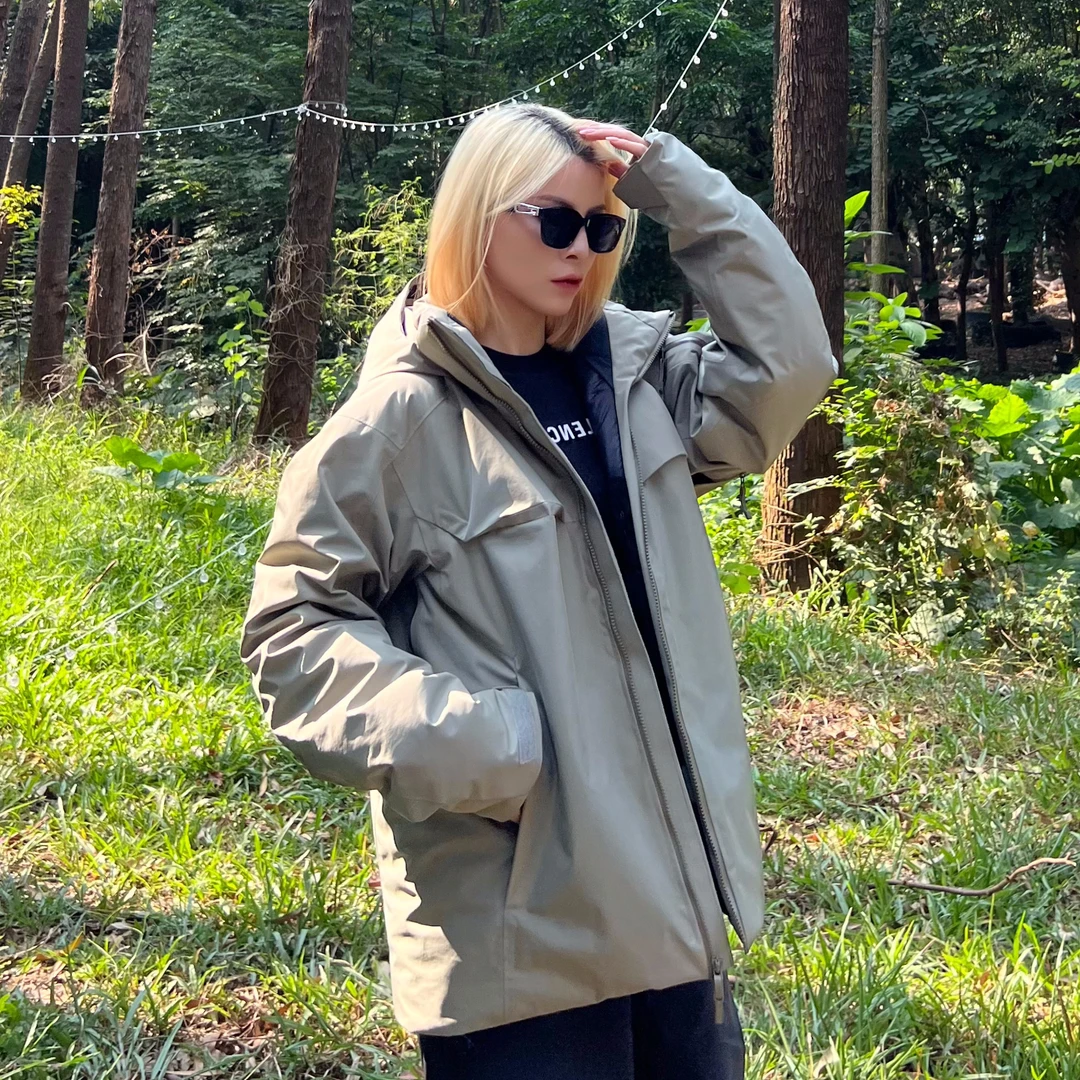 原样开发 鸟家23款买菜男女同款防水防风时尚休闲加厚羽绒衣LY