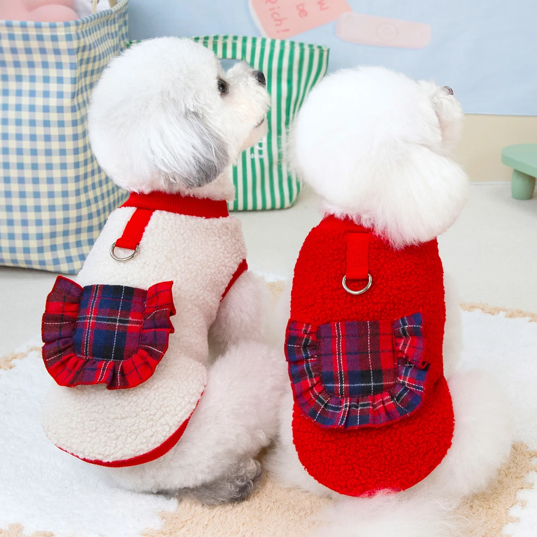 狗狗衣服秋冬新款绒衣泰迪比熊雪瑞纳猫咪小型犬冬季可爱精致绒衣
