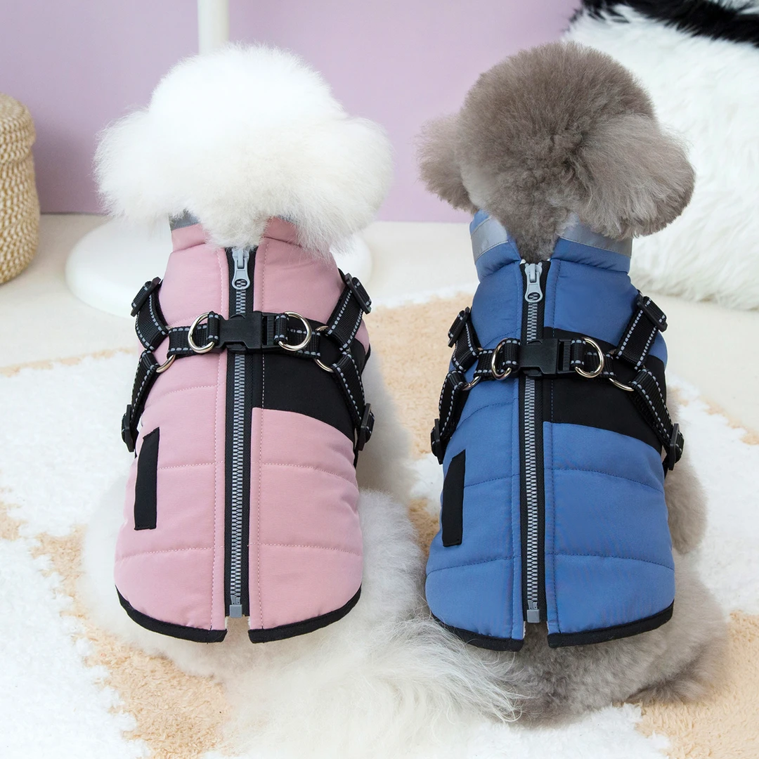 狗狗衣服冬季泰迪比熊金毛柴犬柯基小狗大狗棉服宠物加厚保暖棉衣