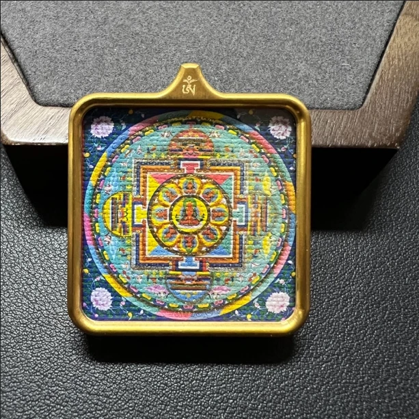 合金吊坠 壹加思默-坛城方牌合金吊坠多样性发一