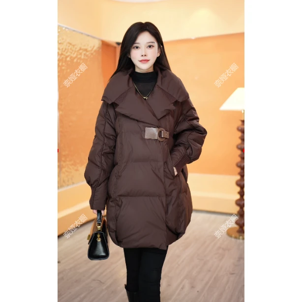 【奈娅定制】D369洋气时尚感羽绒服女2024新款加厚保暖大码羽绒外套