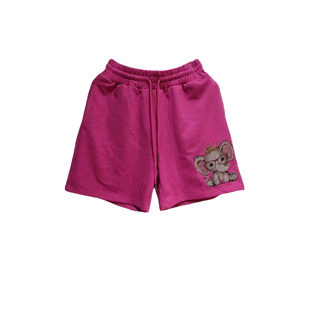 TCH服饰店播-时尚休闲洋气轻奢宽松抽绳炸街小象短裤T72B21E6008