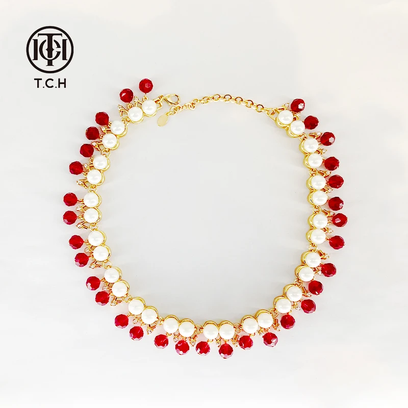 非金属仿珍珠项链 轻奢-TCH潮牌重工款项链T72B68E9030