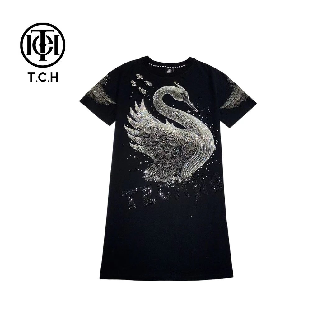 潮牌-T.C.H/春夏新款新中式洋气时尚显瘦气质连衣裙T72B30E6018A