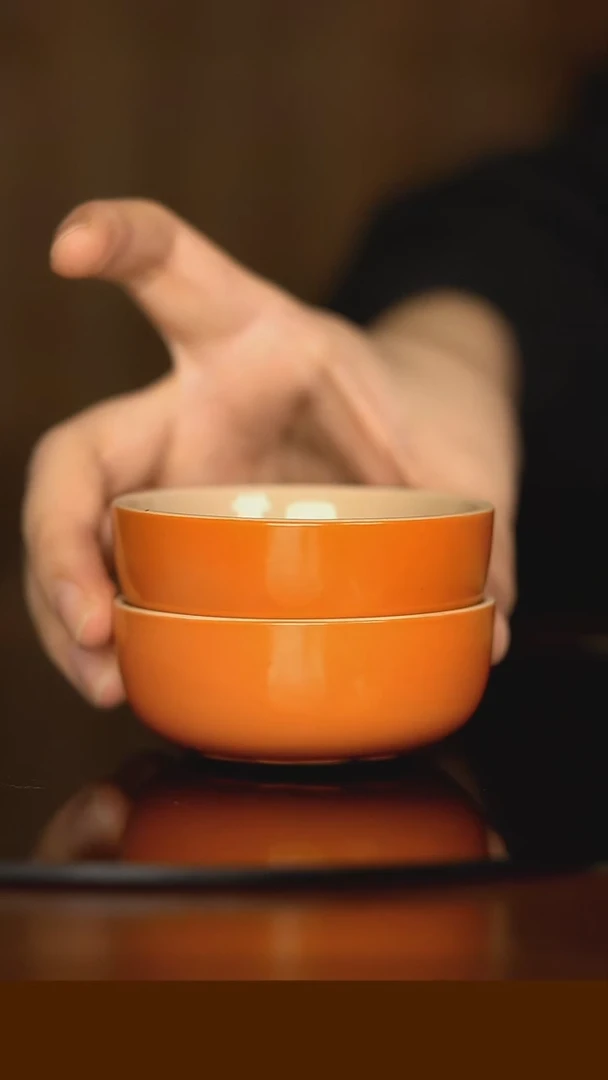【闪购商品】何隐茶肆-手工手绘对杯