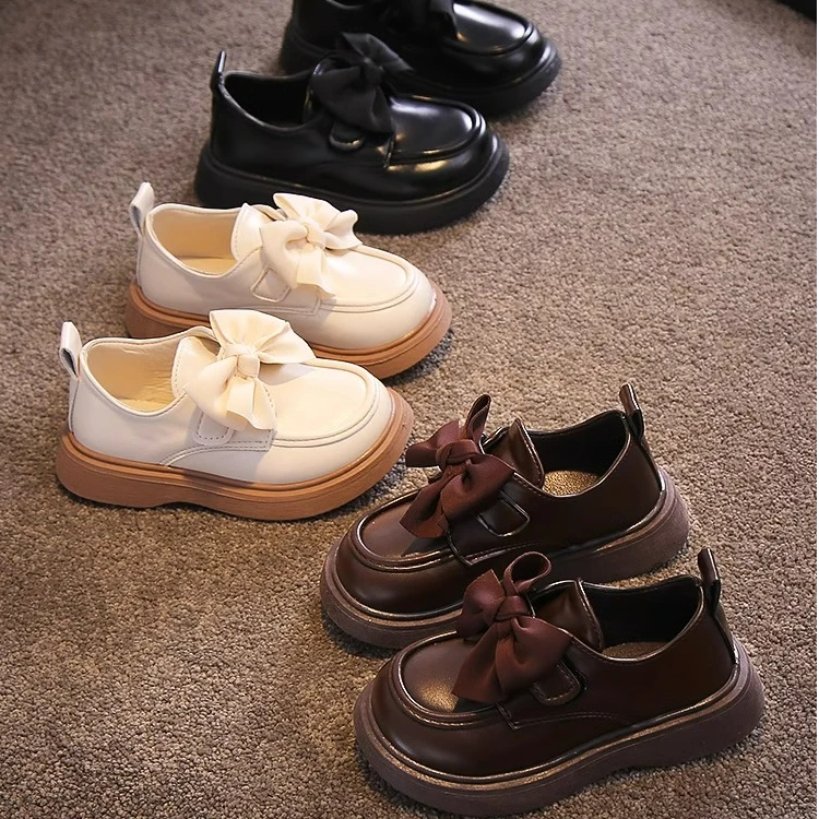 ABC女童黑色皮鞋春秋款鞋子2025春季新款儿童鞋英伦风公主鞋单鞋