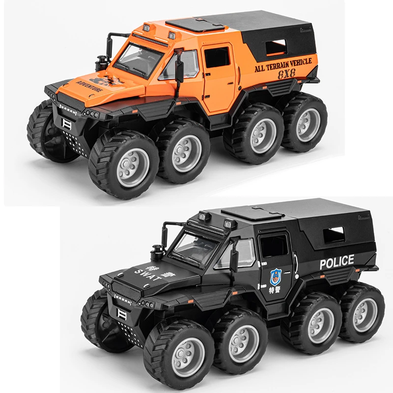 1/32征服者萨满合金汽车模型回力声光玩具车越野车装甲车0530
