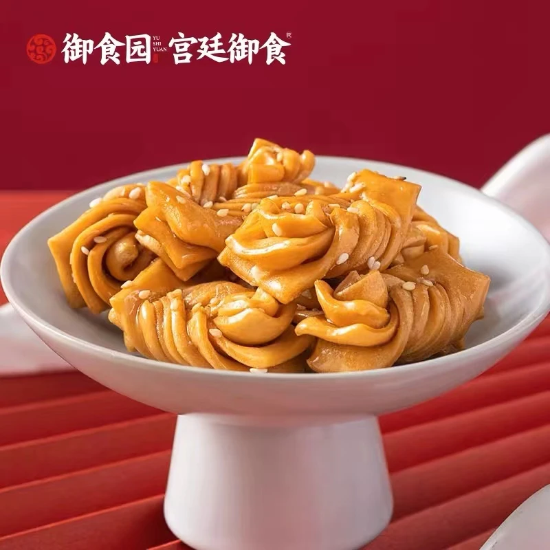 御食园蜜麻花500g休闲零食单独小袋装包装酥脆甜蜜解馋营养小吃