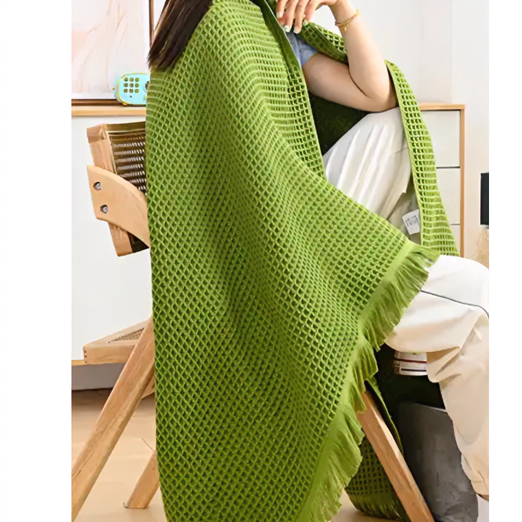 HUANASI/华纳斯多用A类纱布浴巾披肩毯午睡毯吸水柔软四季可用