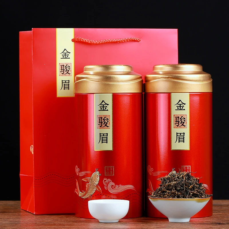 金骏眉茶叶礼盒装送礼长辈正宗浓香型武夷红茶叶新茶散罐装