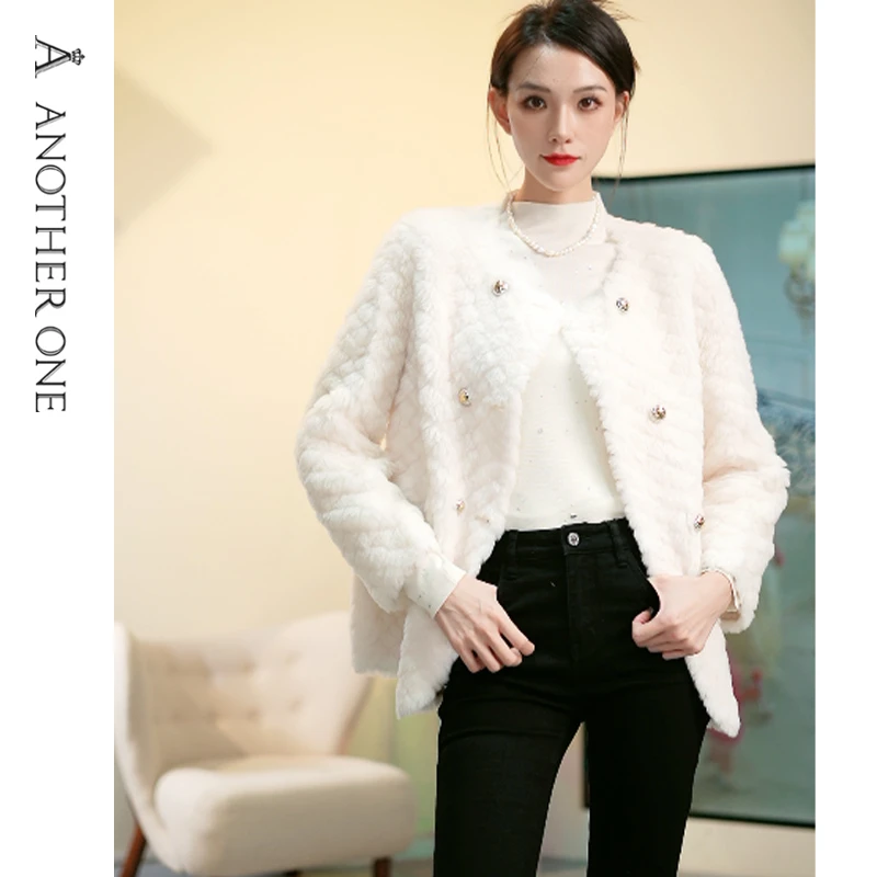 ANOTHERONE外套冬季2023新款设计感双排扣上衣3461D11069