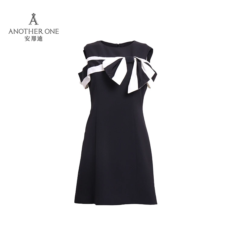 Another one彩色艺术生连衣裙小众设计感洋气短裙百搭#