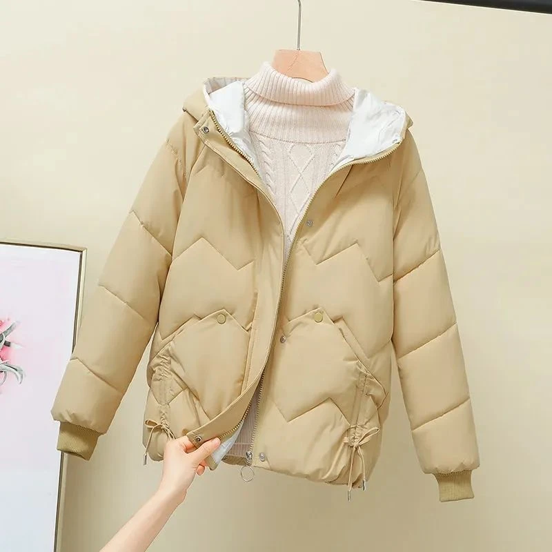 羽绒衣羽绒棉服女港风宽松棉袄2023年新款冬季韩版加厚ins短款棉