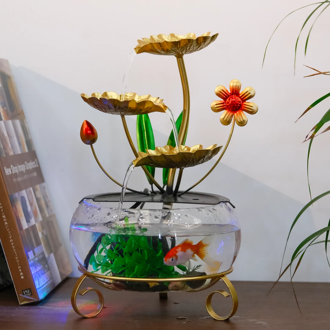 2023款日日顺家居流水摆件桌面风水摆件装饰品办公室店面送礼轻奢