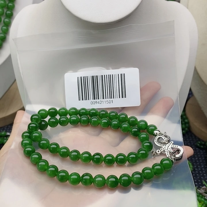 和田玉（碧玉）颈饰未镶嵌皓**辉8