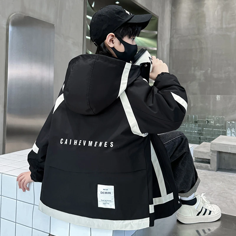 巴拉⁣巴拉恩儿童装男童冲锋衣三合一可拆卸2024新款大童秋冬季加