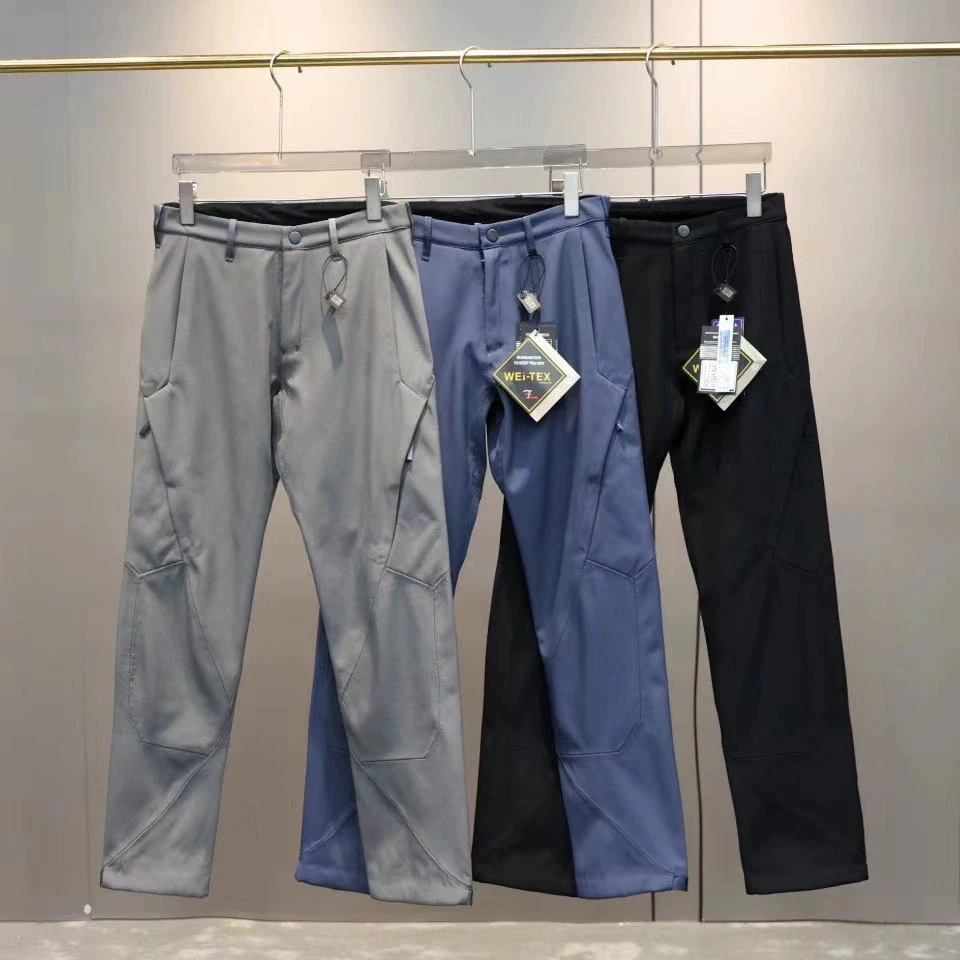 商务户外休闲直筒裤机能三防加绒冲锋裤软壳裤2303-