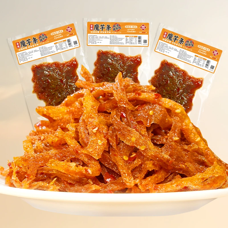 【湘野红姐】魔芋条湖南特产魔芋干即食休闲零食香辣魔芋丝120g
