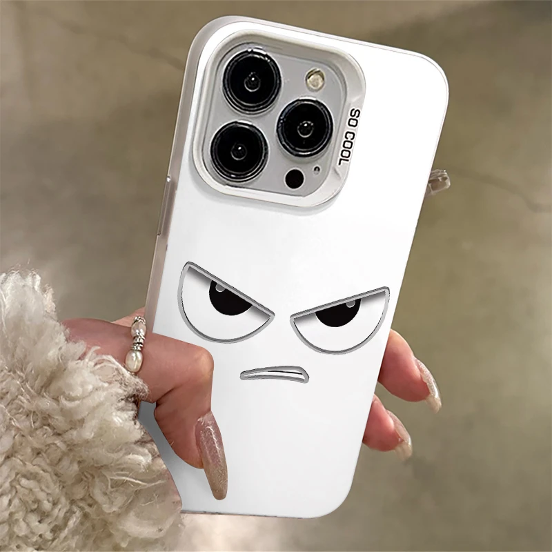 简约奶凶表情iPhone15手机壳13/14苹果12小众11华为vivo小米oppo